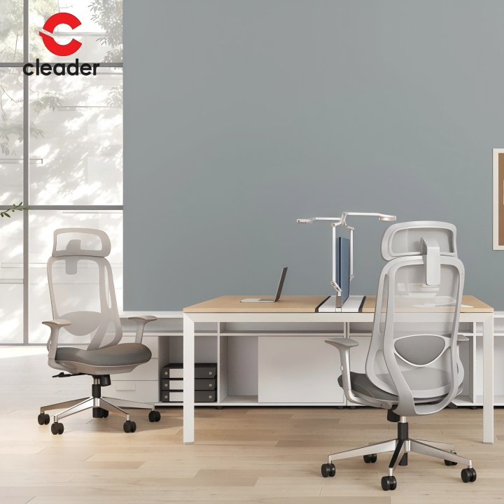 Modern Lumbar Design Swivel Mesh Office Chair with Adjustable Armrest