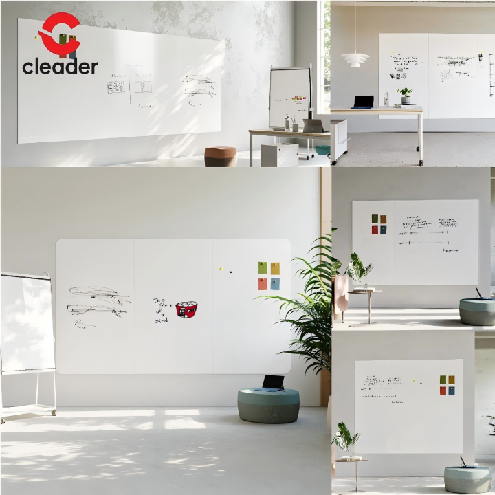 Modern Magnetic Writing Board Dry Erase Whiteboard for Office School Training-6（场景图）.png