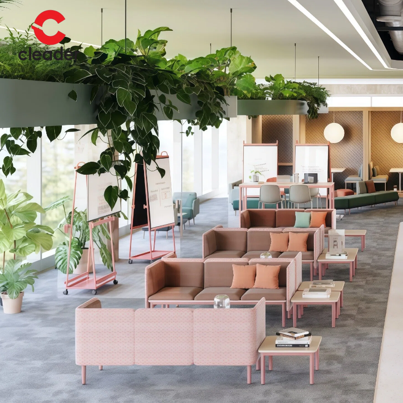 Luxury Sectional Sofa Office Commercial furniture fabric modern Office sofa