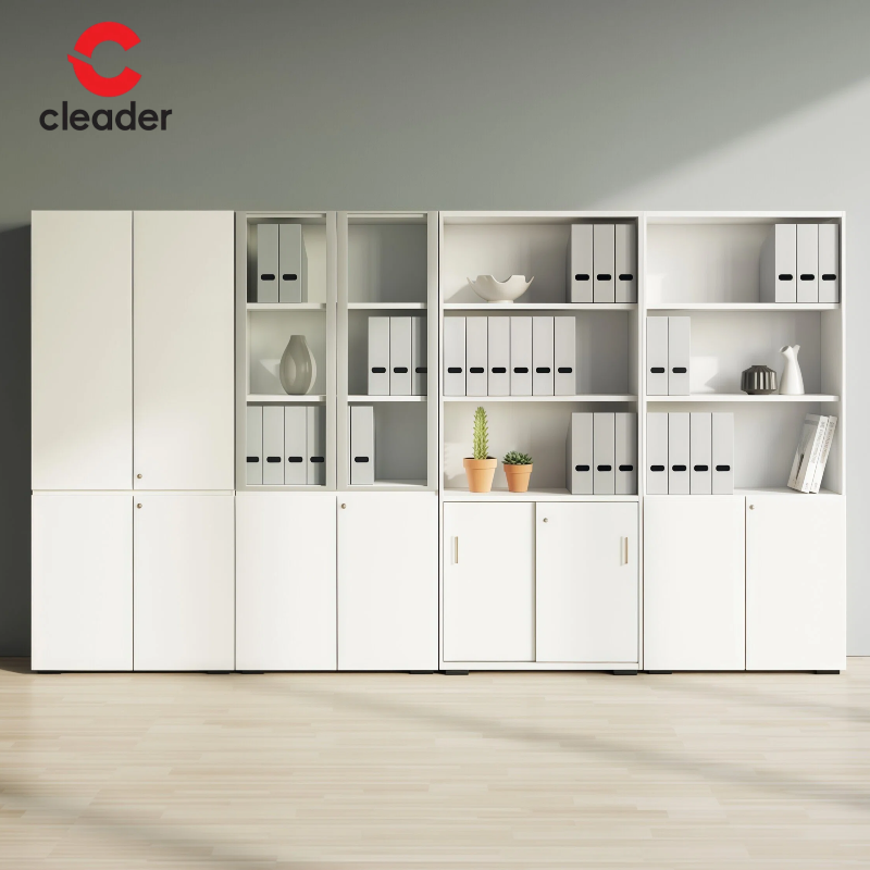 Wooden Vertical Filing Cabinet Office Storage Furniture-Home Office