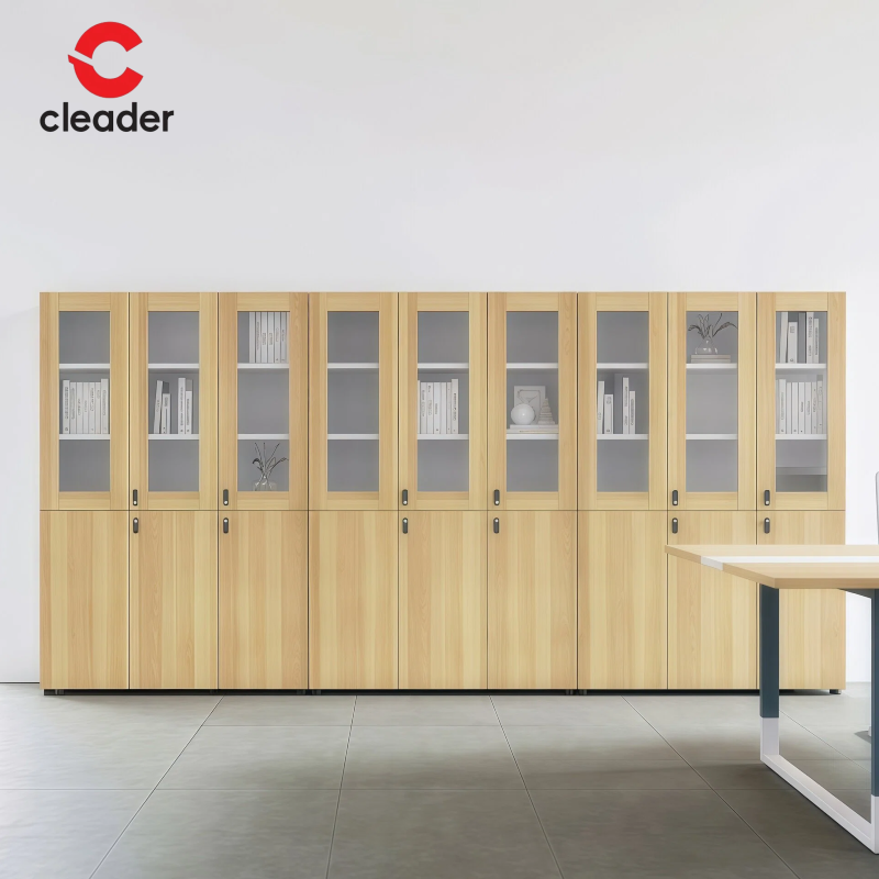 Wooden Lockable Aluminum Filing Cabinets Melamine Particle Board for Office