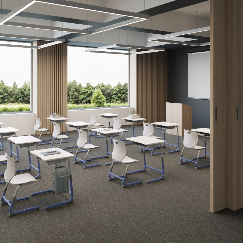 School Furniture Desks and Chairs Student Height Adjustable Table and Chair Set