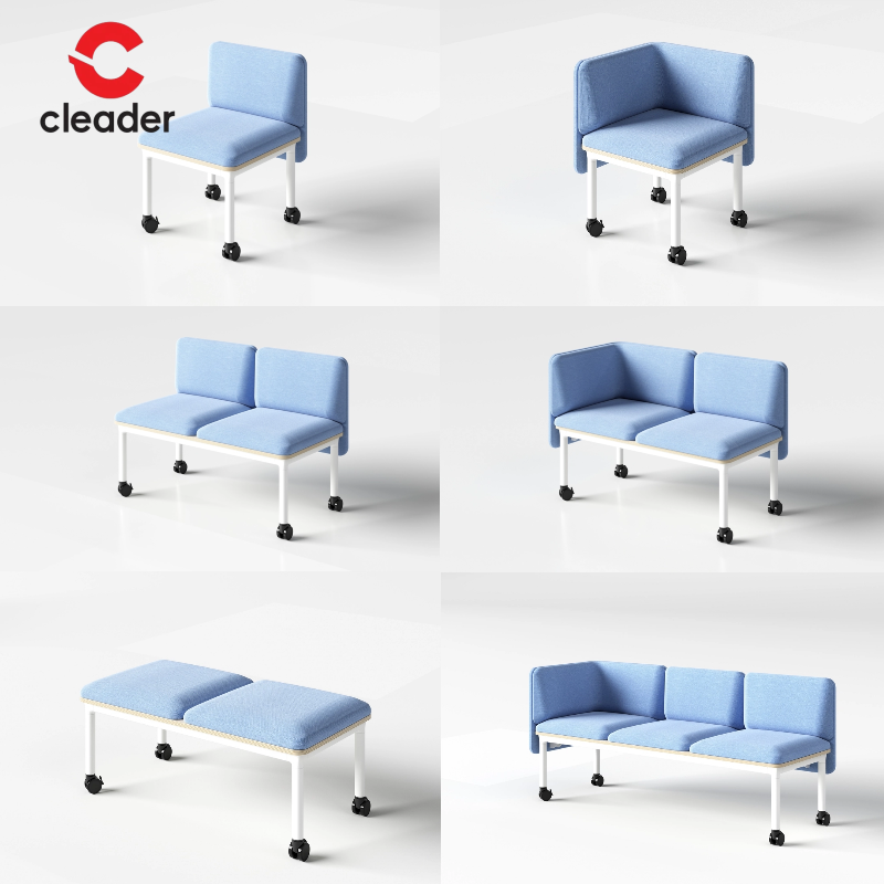 Luxury Sectional Sofa Office Commercial furniture fabric modern Office sofa