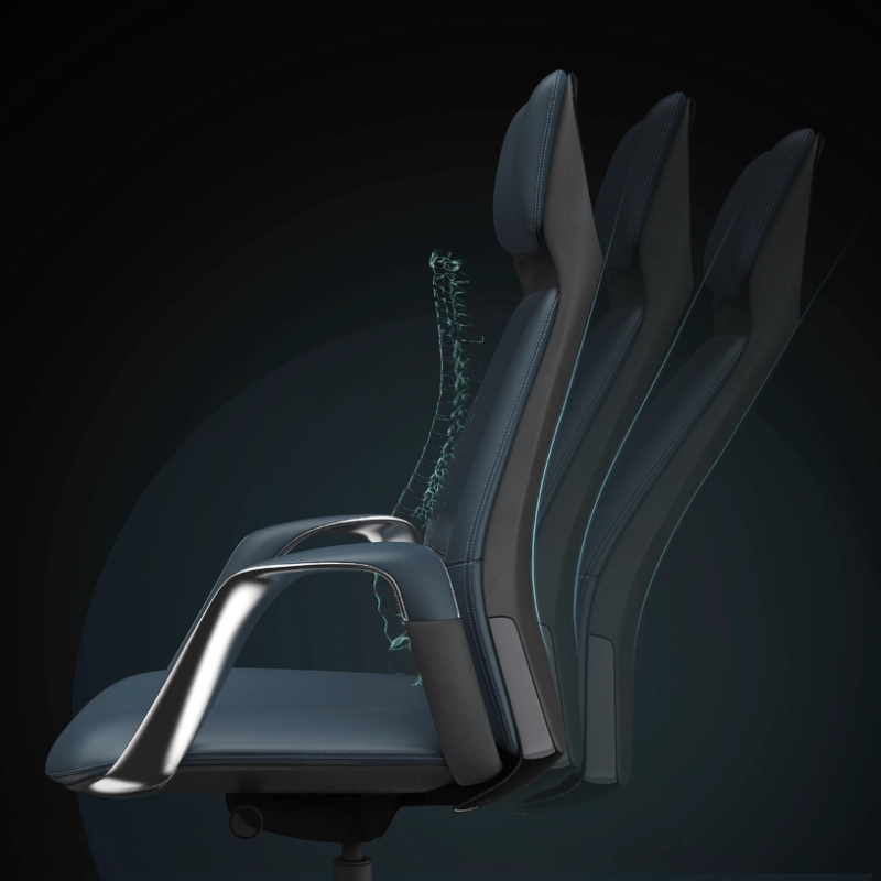 Leisure Ergonomic Office Chair Executive Boss Manager Chairs Genuine Leather