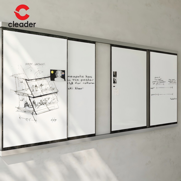 Slide the Whiteboard Dry Erase Board with Pen Holder-6(场景图).png