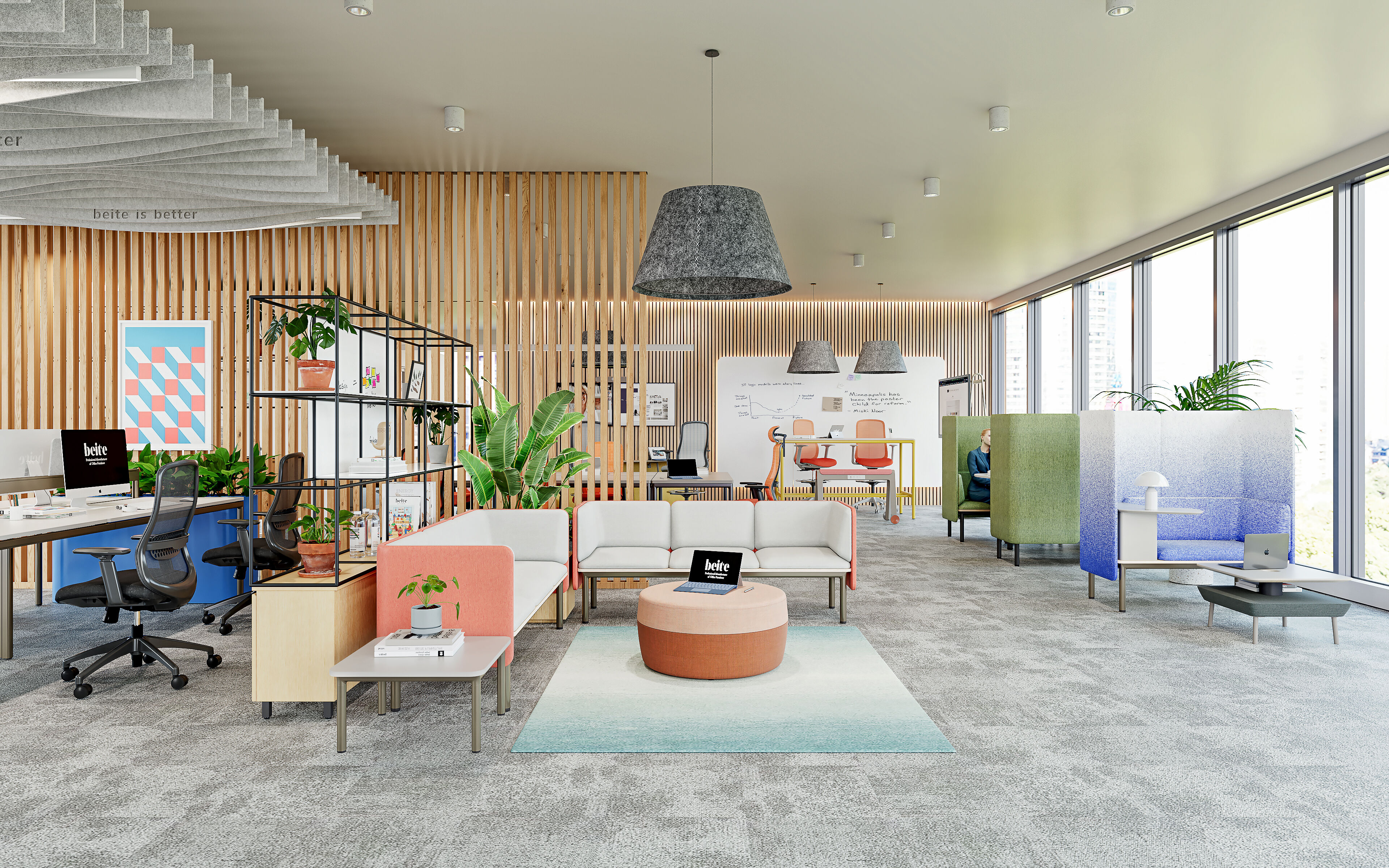 Luxury Sectional Sofa Office Commercial furniture fabric modern Office sofa内容插图-2.jpeg