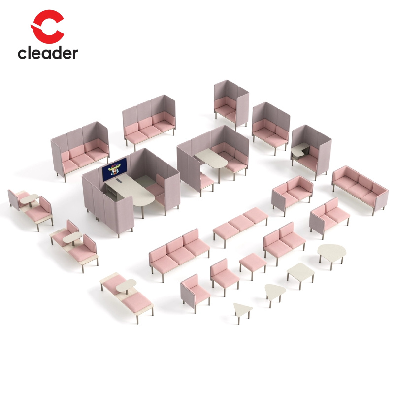 Luxury Sectional Sofa Office Commercial furniture fabric modern Office sofa