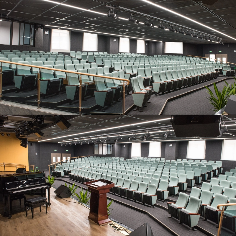 School Theater Seat Hall Auditorium Chair with Writing Pad Lecture Chair