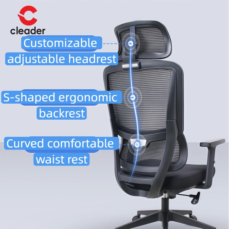 Ergonomic Modern Office Chair for Bosses Adjustable Height Swivel