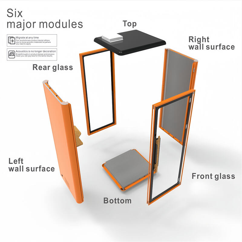 Sound Proof Office Phone Booth Acoustic Office Vocal Recording Pod