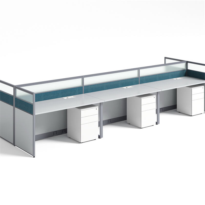 Workstation Desk with Comfortable Seats Table Office