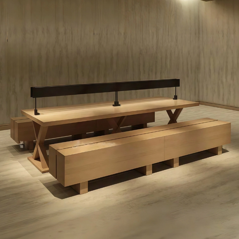 Library Book Study Immersive Self-study Reading Table Student Wooden