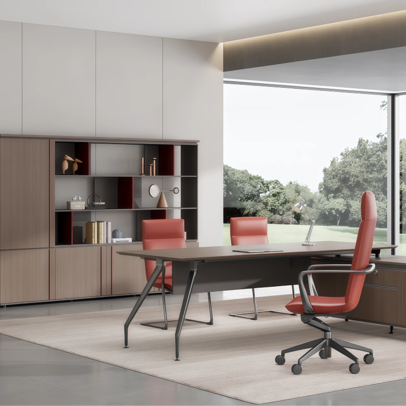 High End Commercial Furniture Ceo Manger Office Wooden Filing Cabinet