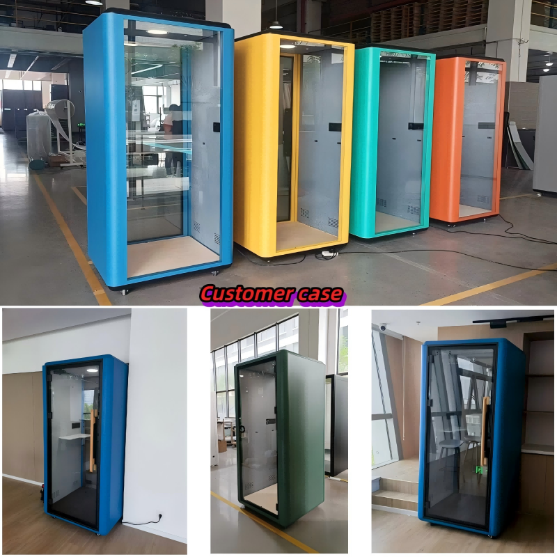 Sound Proof Office Phone Booth Acoustic Office Vocal Recording Pod