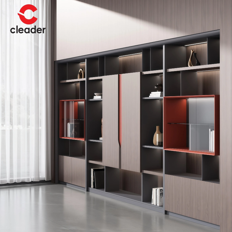 Modern Luxury Executive Board Leadership Office Wooden File Cabinet