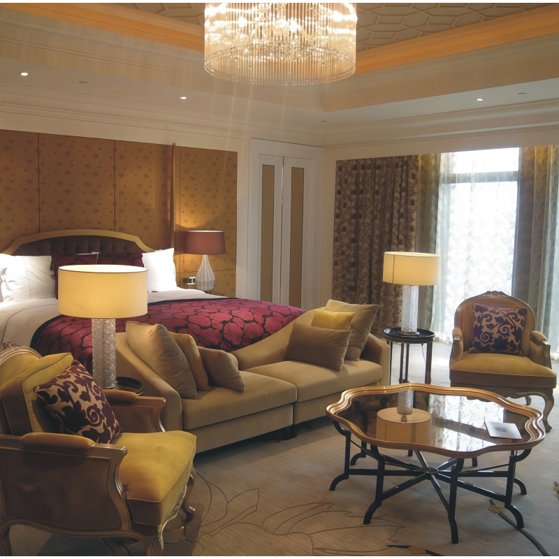 Light Luxury Hotel Lobby Lounge Sofa Reception Area Table and Chair Combination