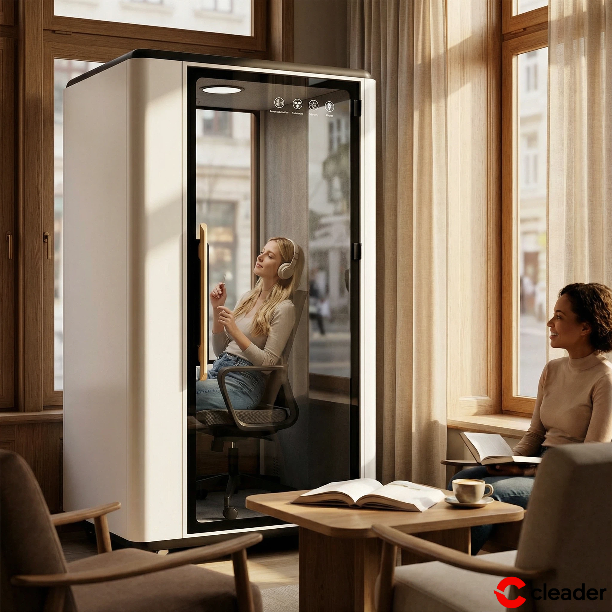 How Office Phone Booths Enhance Productivity and Focus in Open Offices?