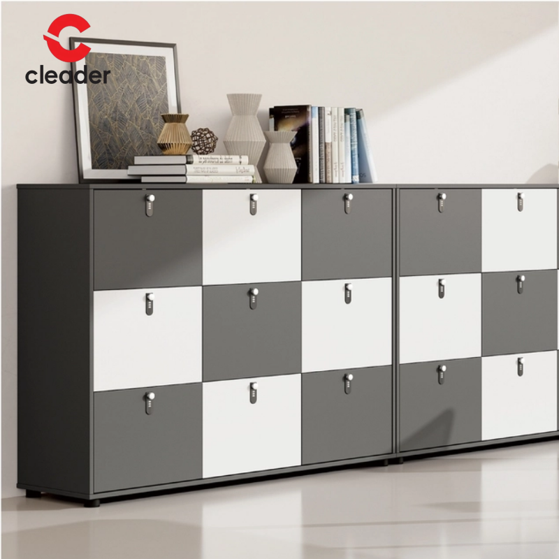 Wooden Vertical Filing Cabinet Office Storage Furniture-Home Office