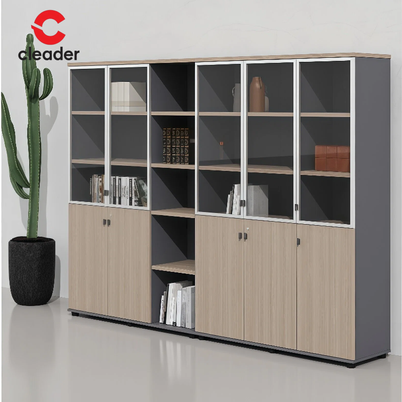 Wooden Lockable Aluminum Filing Cabinets Melamine Particle Board for Office