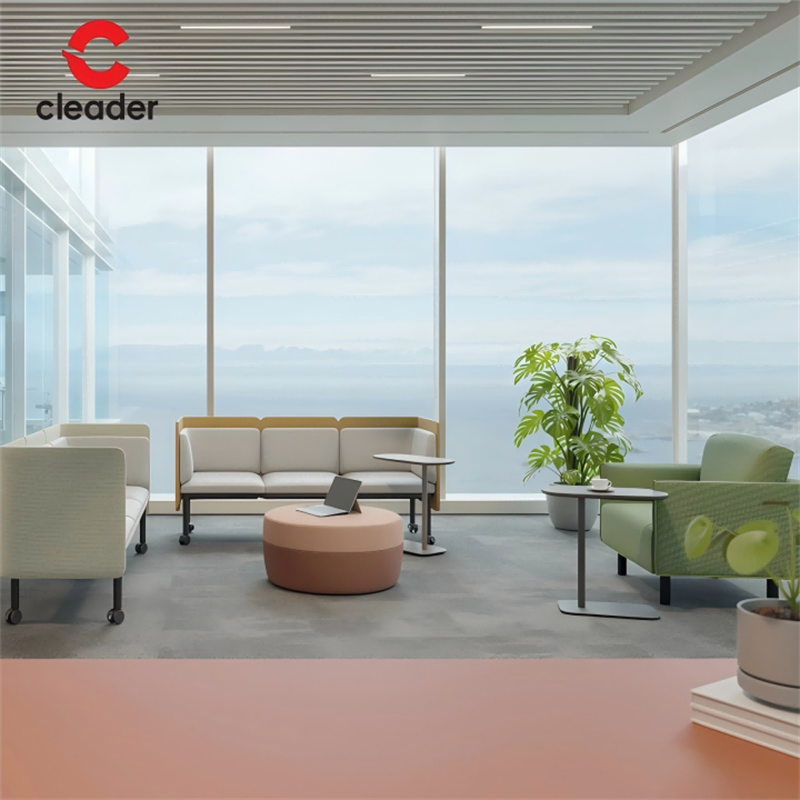 Modern Set Office Sofa Metal Base Legs Commercial Furniture Reception Home