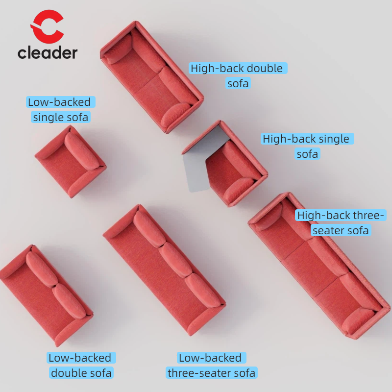 Modern Luxury Office Fabric Sofa Sectional for Office Furniture Factory Direct