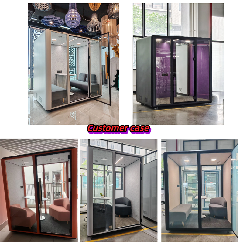 Modern easy-to-install mobile phone booths, soundproof private meeting pods