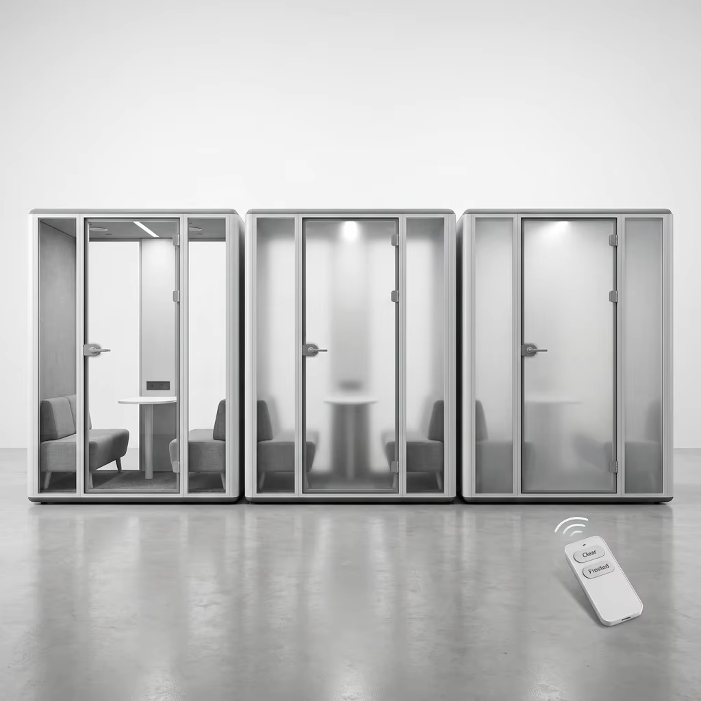 Three Glass Options for Silent Pods Clear, Frosted, and Switchable Privacy Glass (4).png
