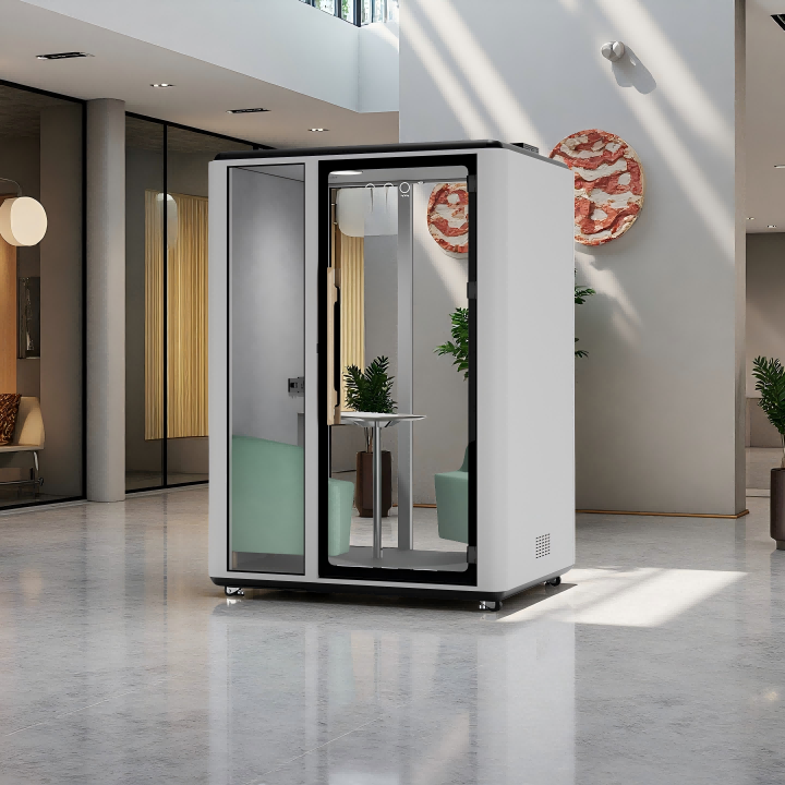 Office steel frame mobile multi-functional soundproof telephone booth-6应用场景.png