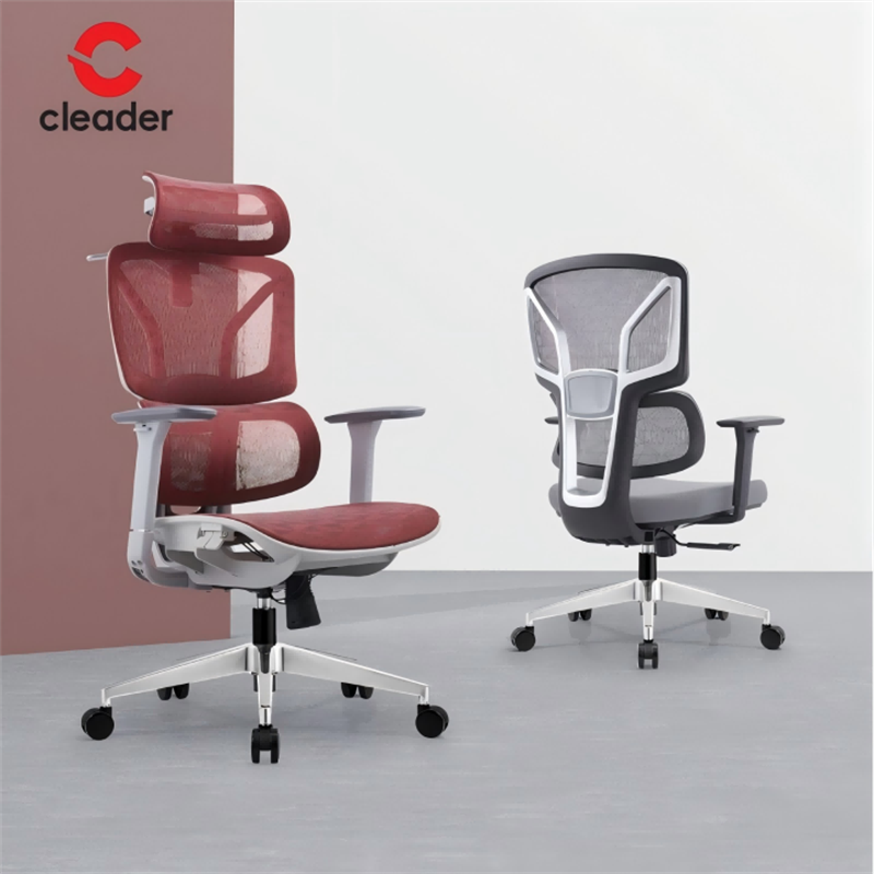 High Elasticity Swivel Office Mesh Chair with Adjustable Headrest Modern Design