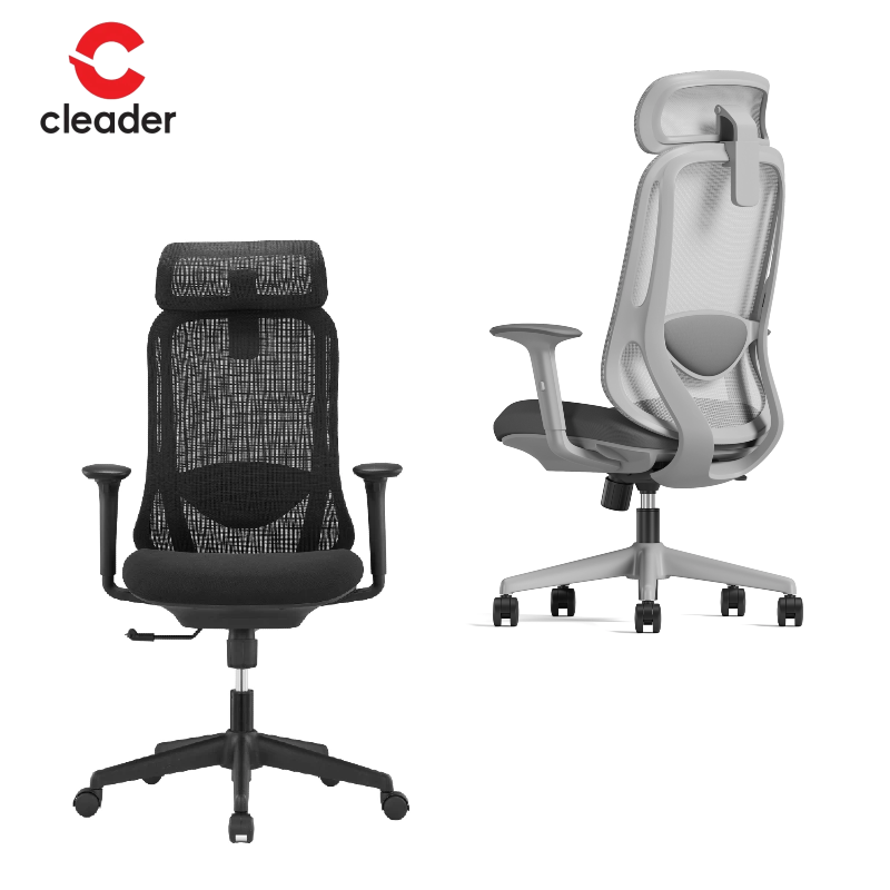 Modern Lumbar Design Swivel Mesh Office Chair with Adjustable Armrest