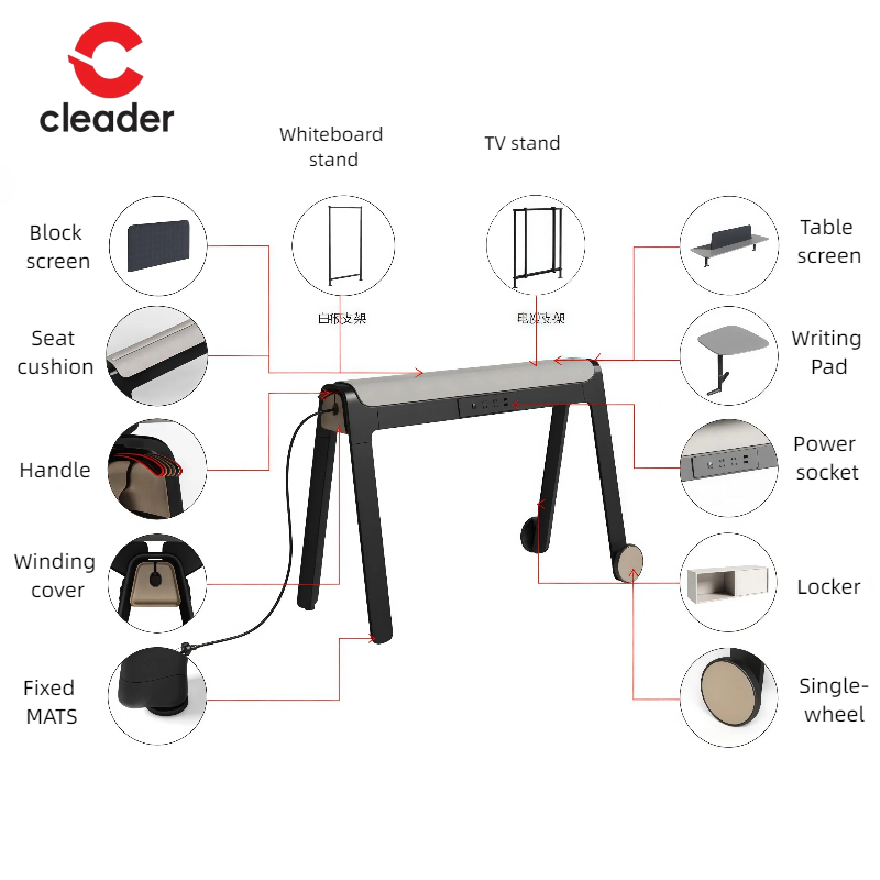 Portable Erasable Magnetic Whiteboard Blackboard Stand Combination Writing Board