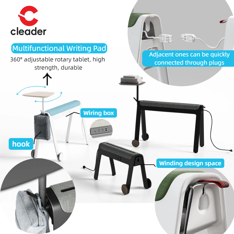 Factory Direct Simple Modern Office Desk Extendable for Library & Office