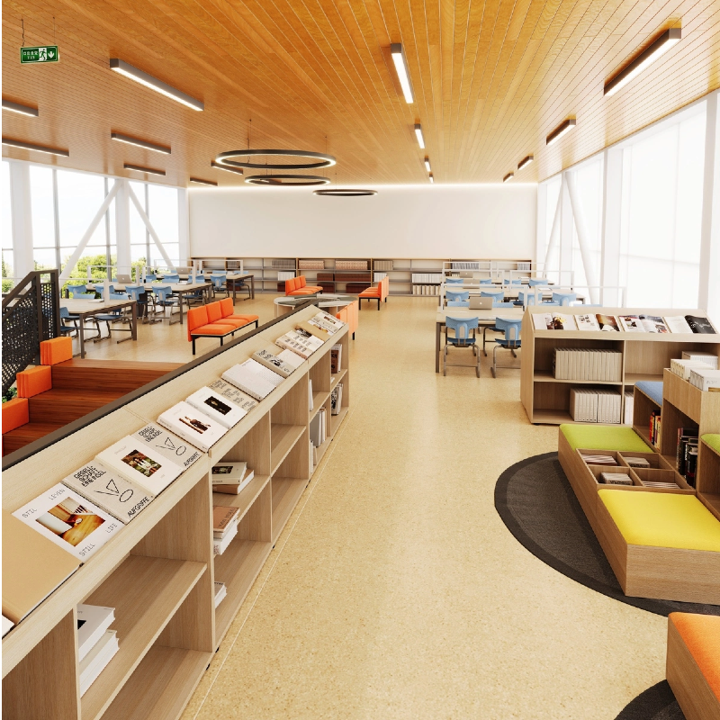 Library Book Study Immersive Self-study Reading Table Student Wooden