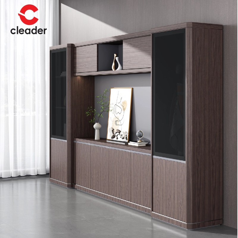 Modern Luxury Executive Board Leadership Office Wooden File Cabinet