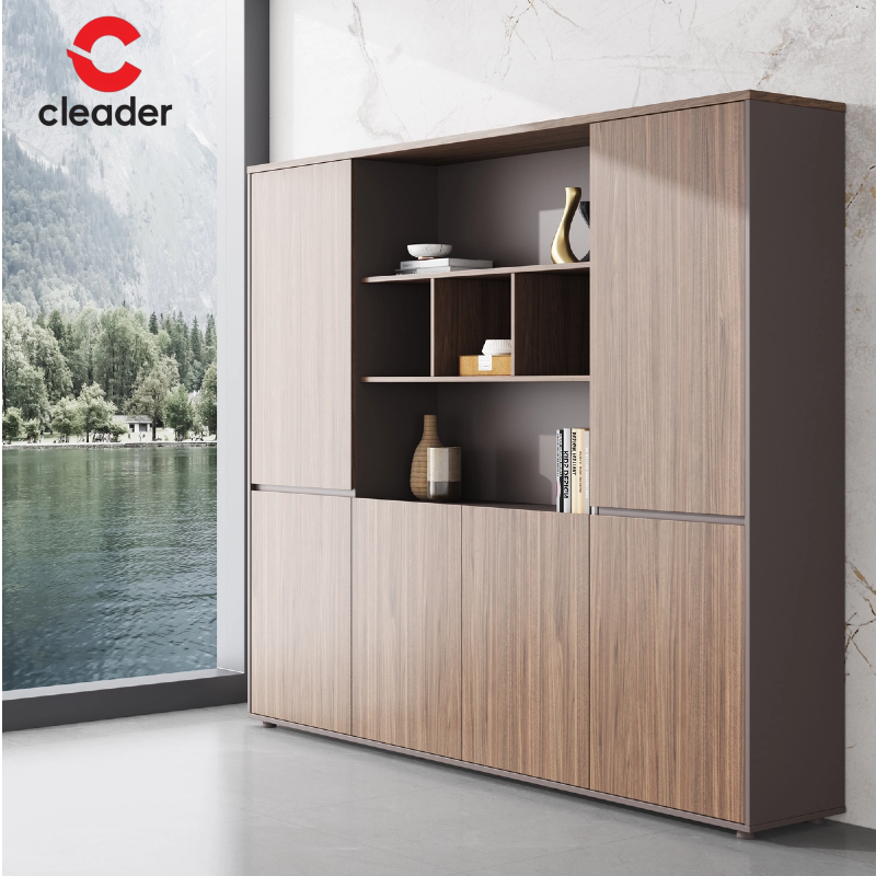 Modern Luxury Executive Board Leadership Office Wooden File Cabinet