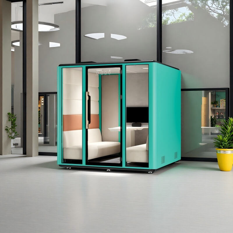 Modern aluminum frame soundproof moveable mobile conference cabins