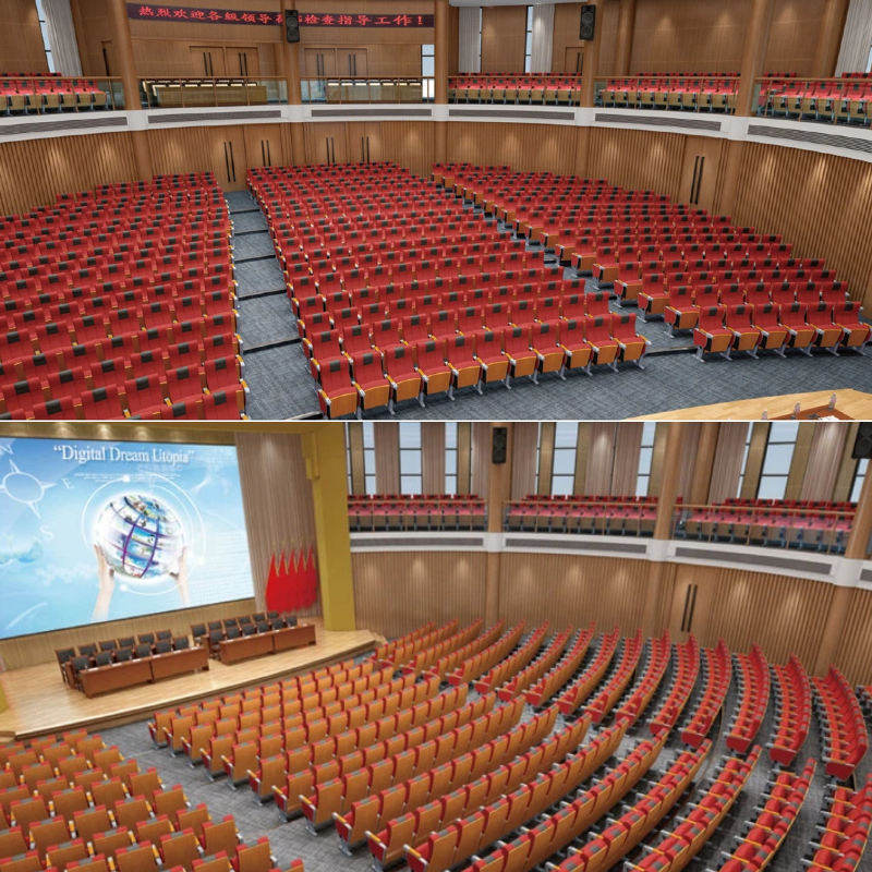 Lecture Hall Seating with Tablet Auditorium Chair Conference Room Chair