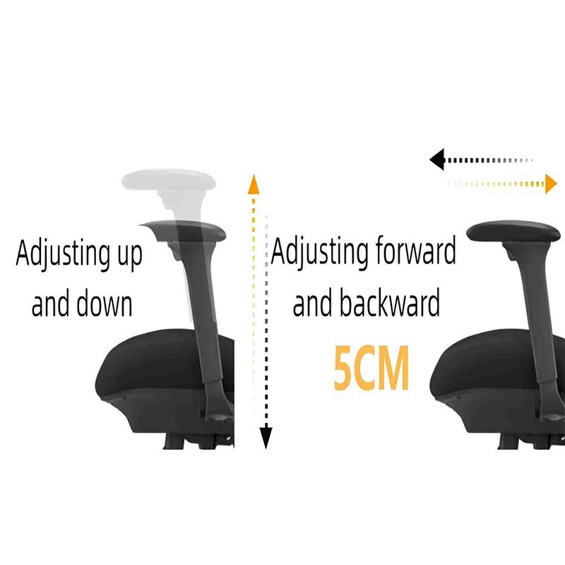 Modern Lumbar Design Swivel Mesh Office Chair with Adjustable Armrest