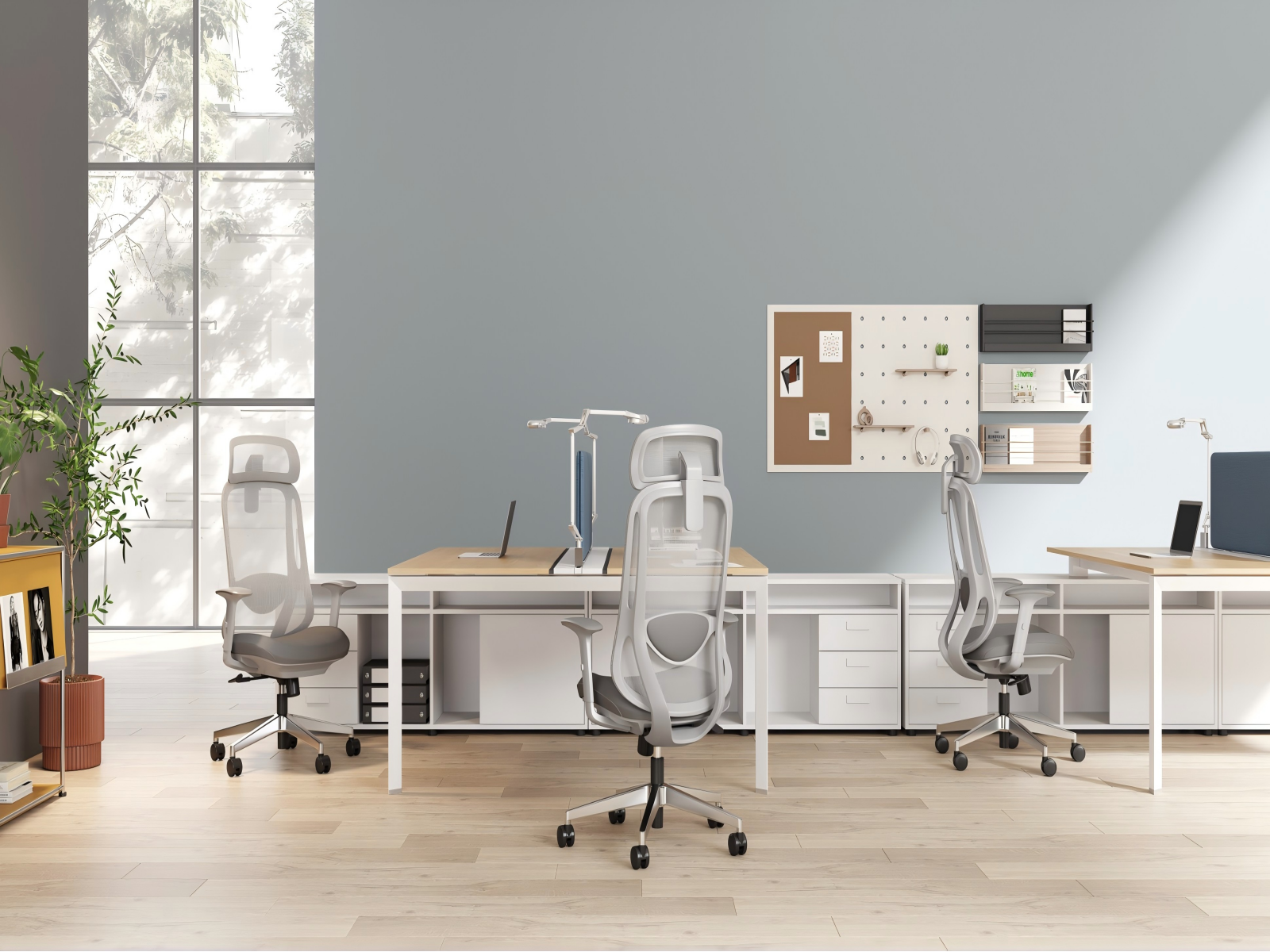 Modern Lumbar Design Swivel Mesh Office Chair with Adjustable Armrest 内容插图-1.png