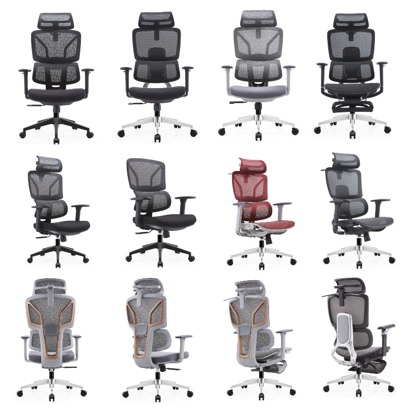 Ergonomic Design Lumbar Support Ergonomic Swivel Mesh Office Chairs Furniture