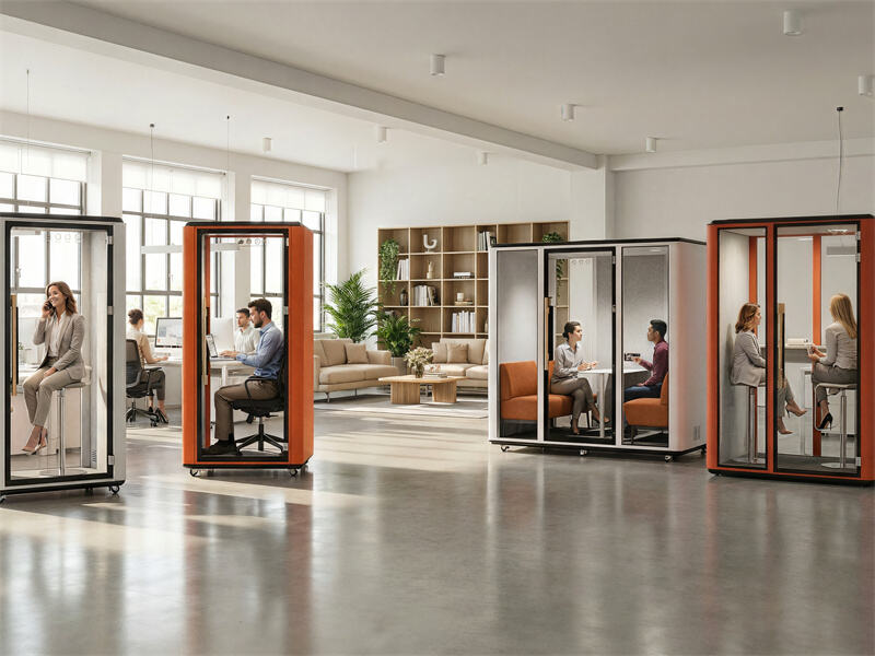 French Client Visits Our Soundproof Booth Factory