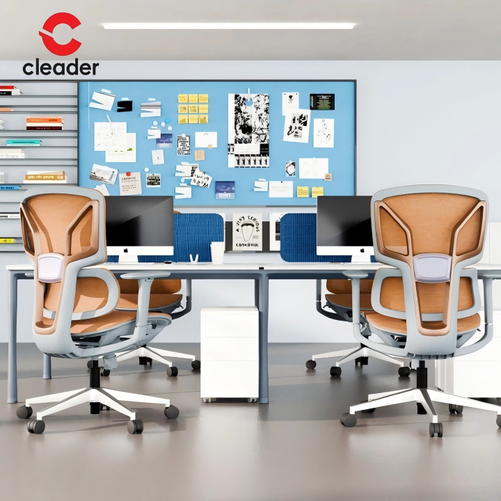 Modern Home & Office Ergonomic Revolving Chair Comfortable Mesh Design-6（场景图）.png