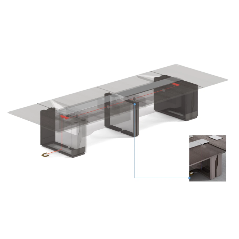 Modern Office Furniture Desk Set Conference Room Desk Boardroom Table