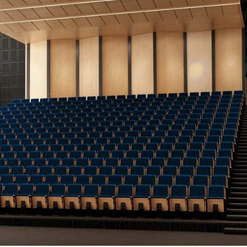 School Theater Seat Hall Auditorium Chair with Writing Pad Lecture Chair