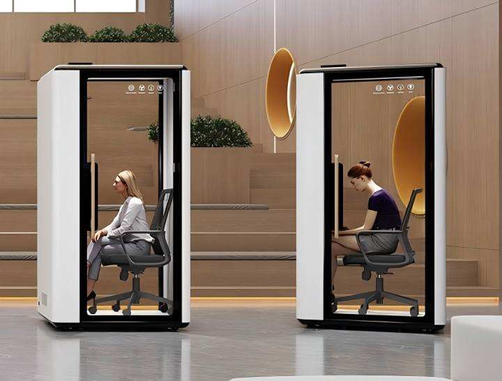 Sound Proof Office Phone Booth Acoustic Office Vocal Recording Pod-6（应用场景）.jpg