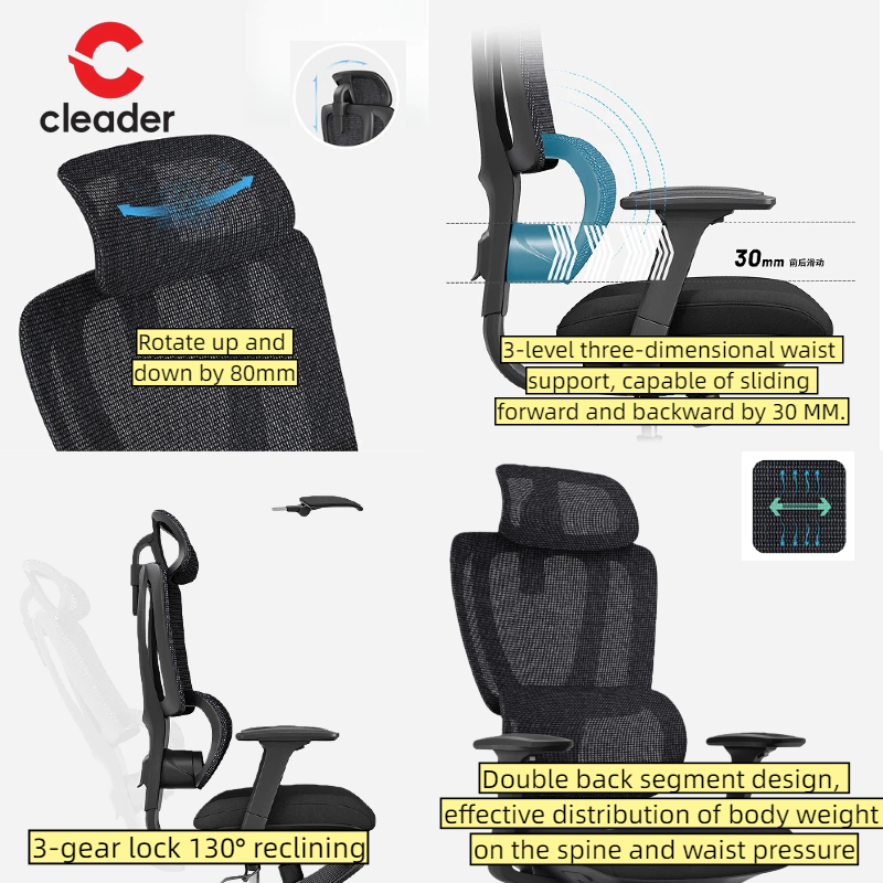 China Ergonomic Comfortable Computer Office Chair with Lumbar Support
