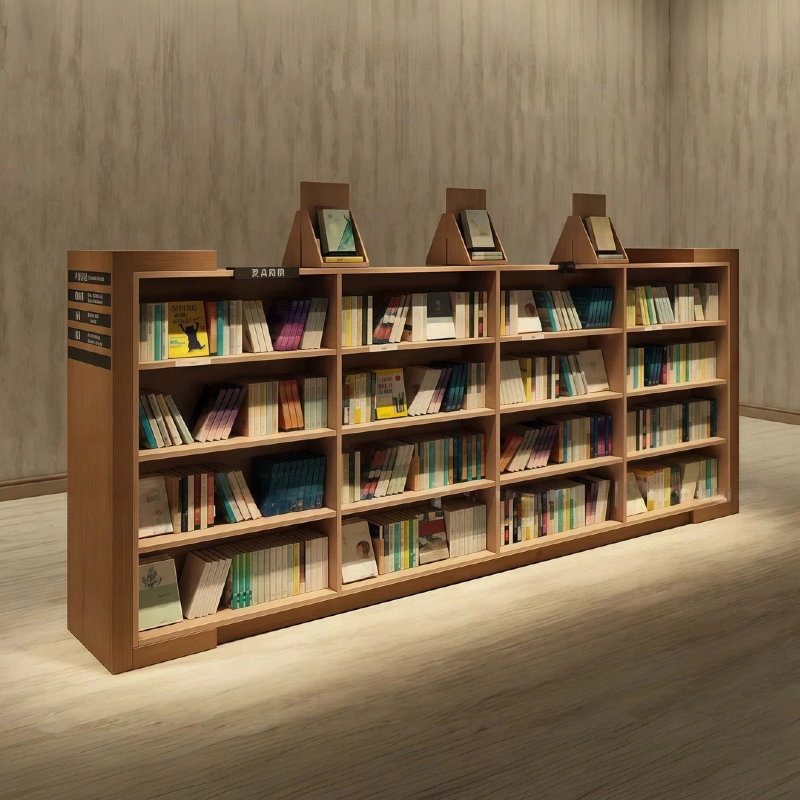 Quality School Furniture Library Equipment Steel Metal/Wooden   Bookshelf