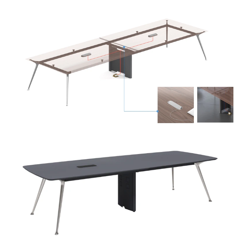 Modern Wooden Modular Conference Table Meeting Room Desk 8 10