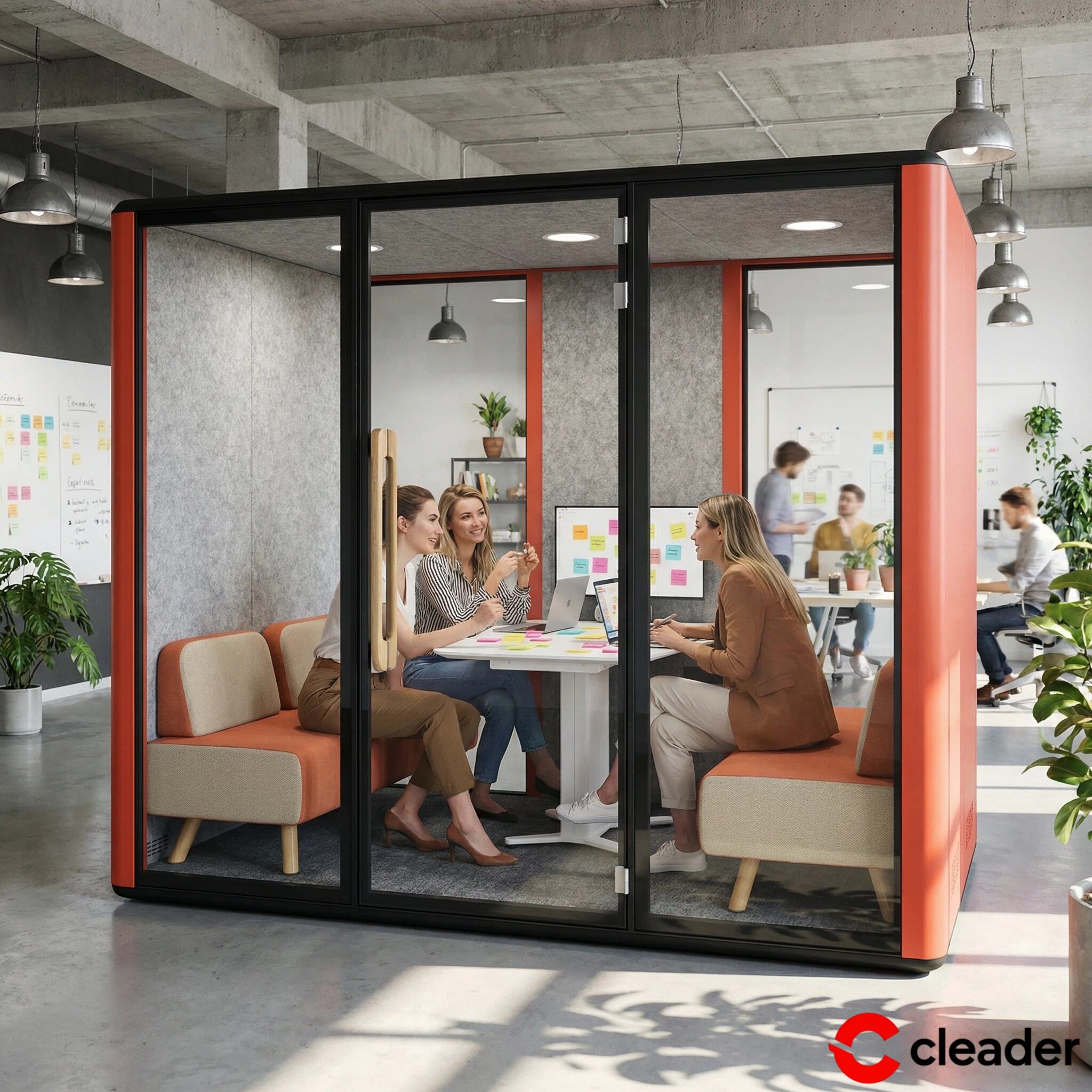 Mitkä ominaisuudet tekevät konferenssihuonepodeista ideaalisia etätyön ratkaisuja?