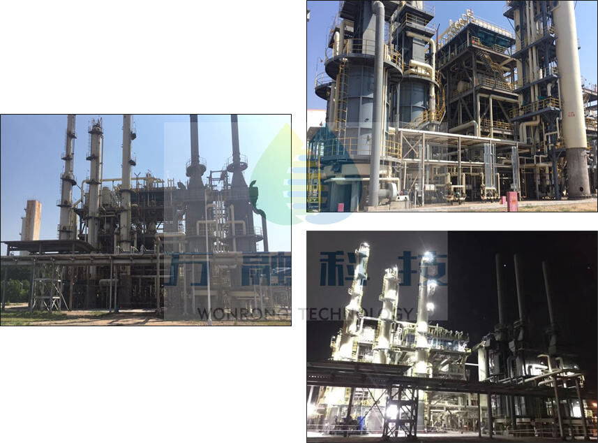 Very effective refinery plant for large bet production